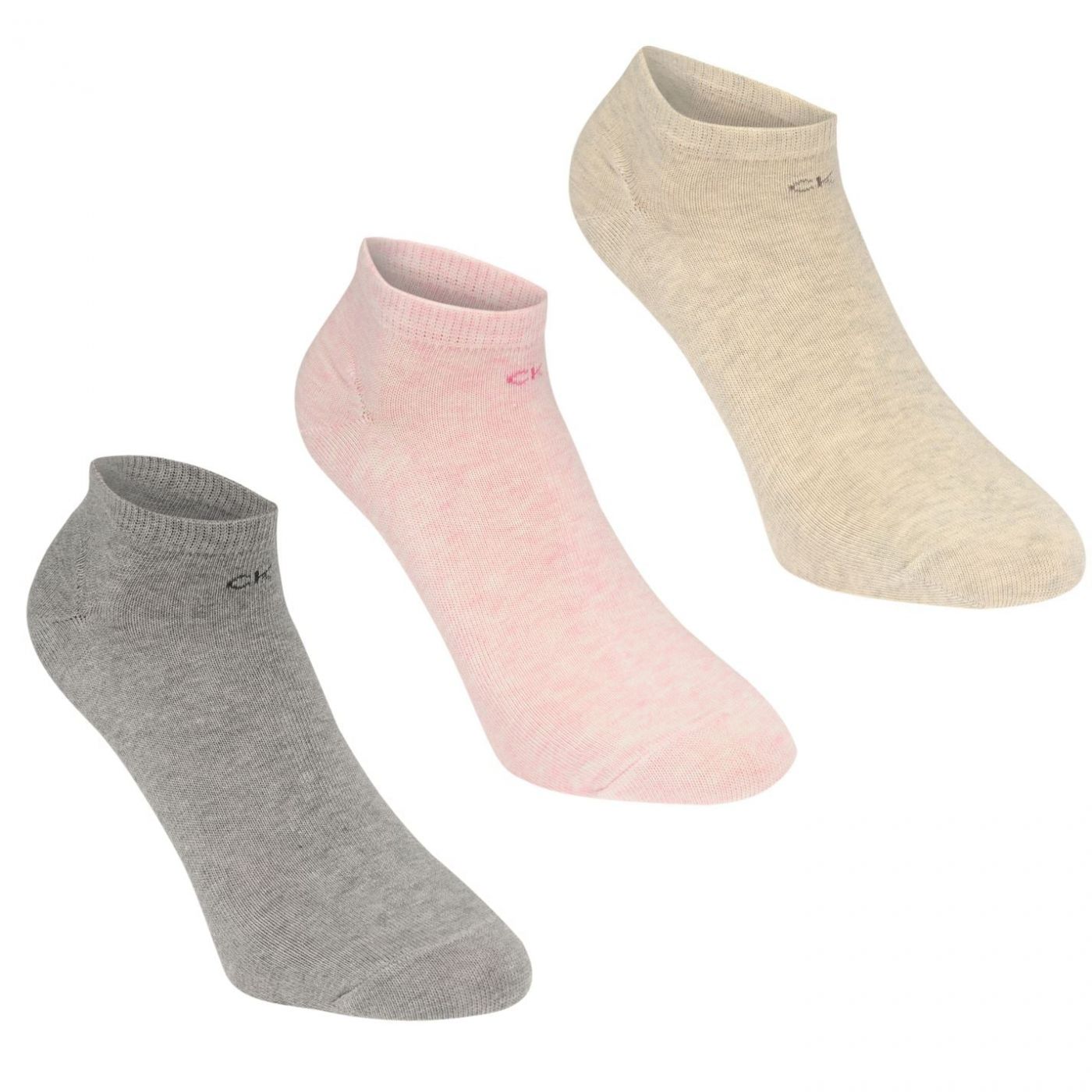 Calvin Klein Logo 3 Pack Liner Socks