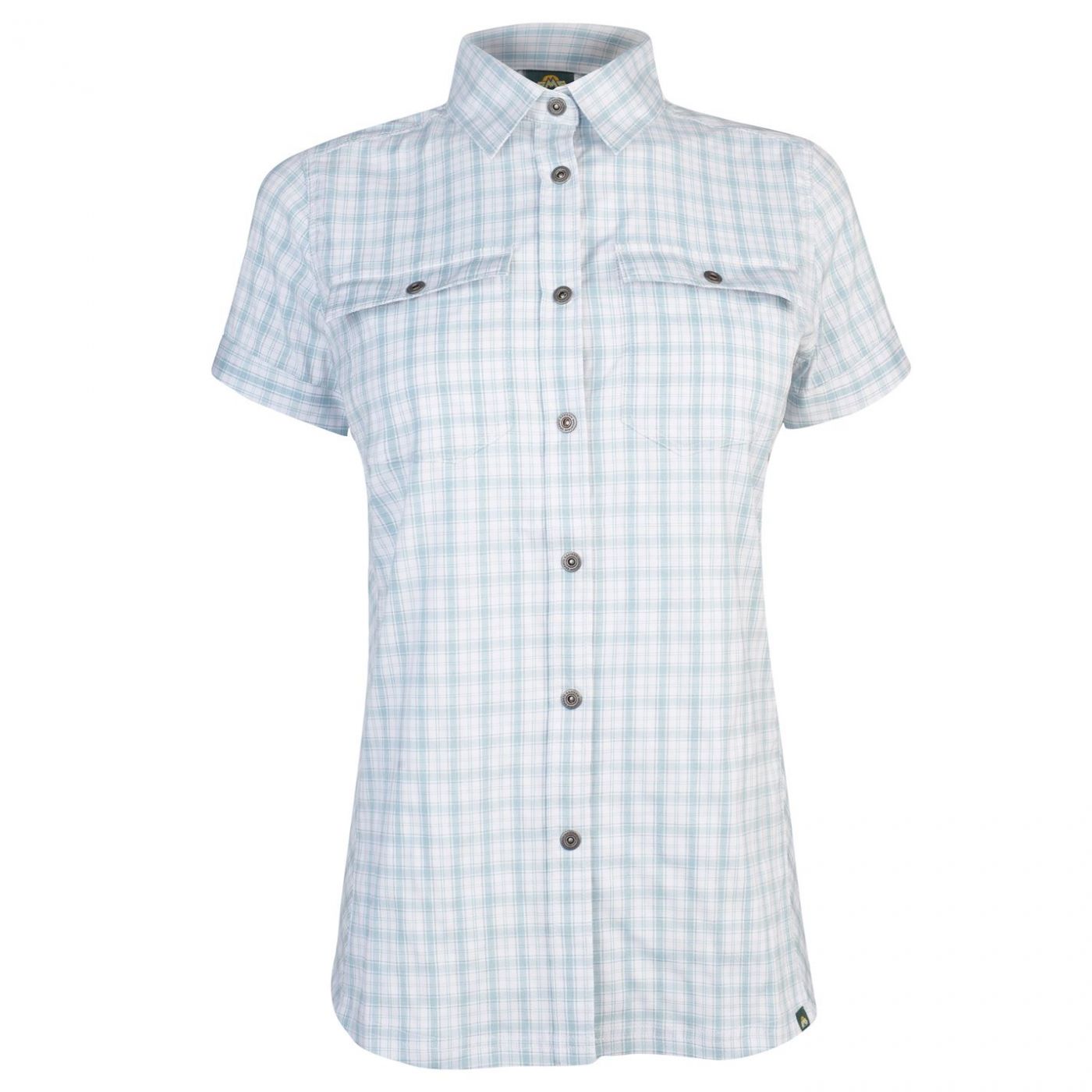 Eastern Mountain Sports Journey Plaid Short Sleeve Shirt Ladies