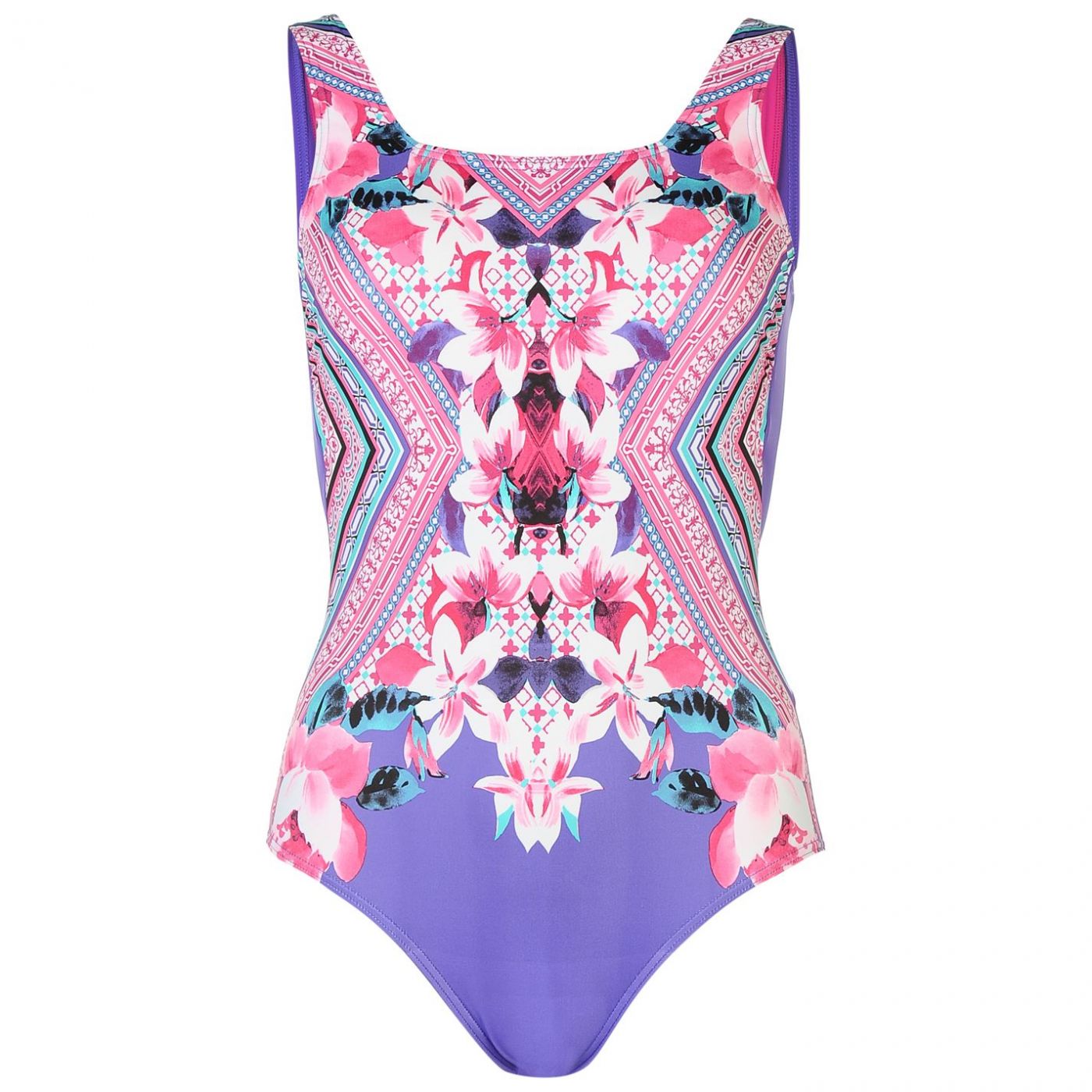 Zoggs Square Back Swimming Costume Ladies