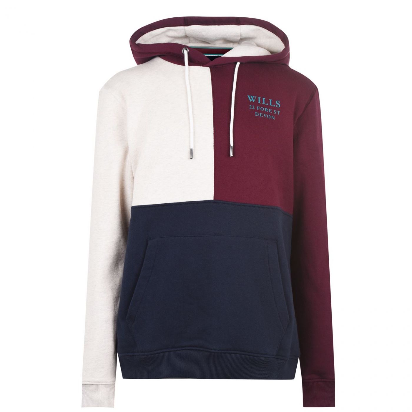 Jack Wills Crewe Cut And Sew Hoodie