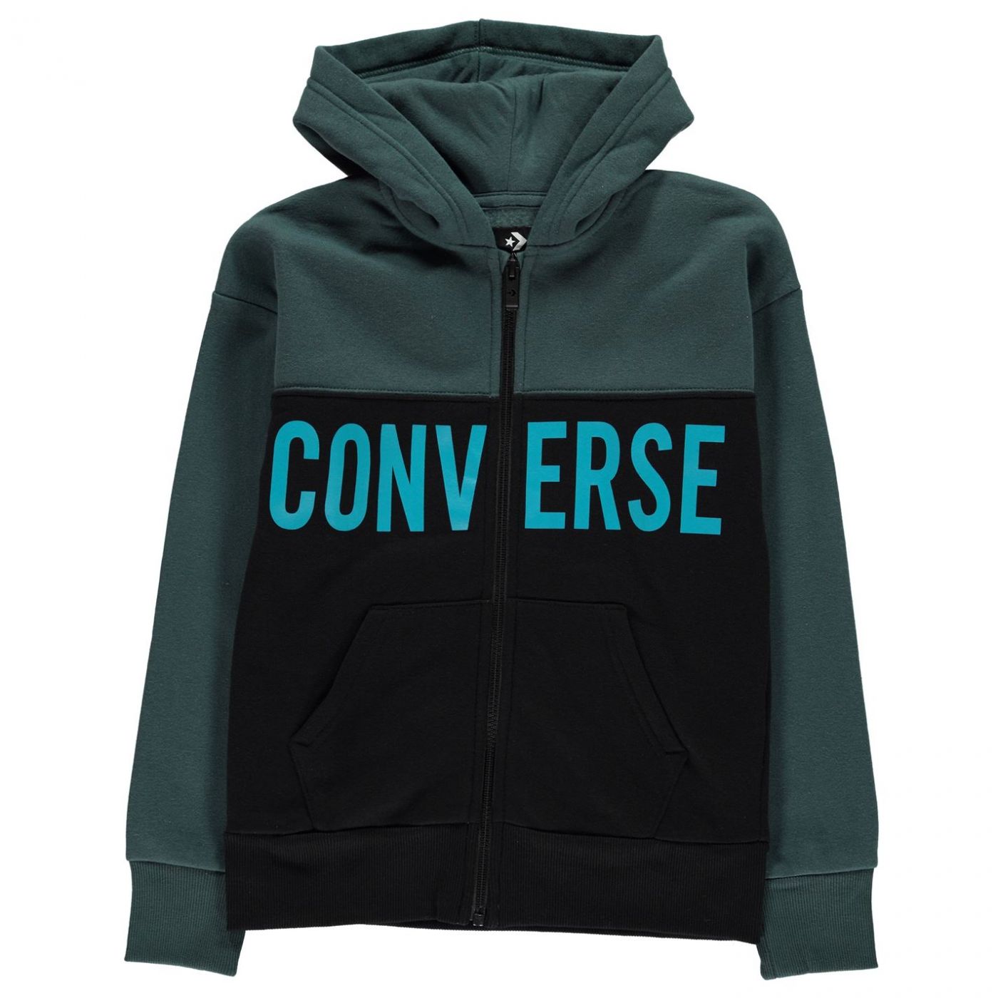 Converse Block Zip Hoodie Junior Boys