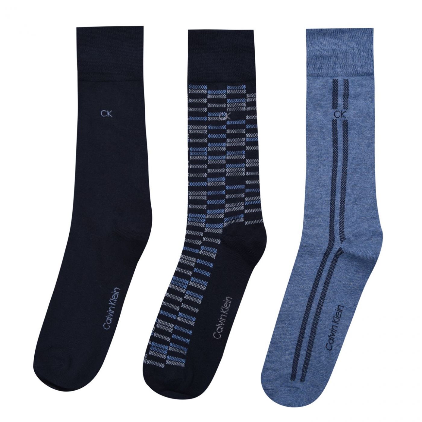 Calvin Klein 3 Pack Birdseye Socks Mens
