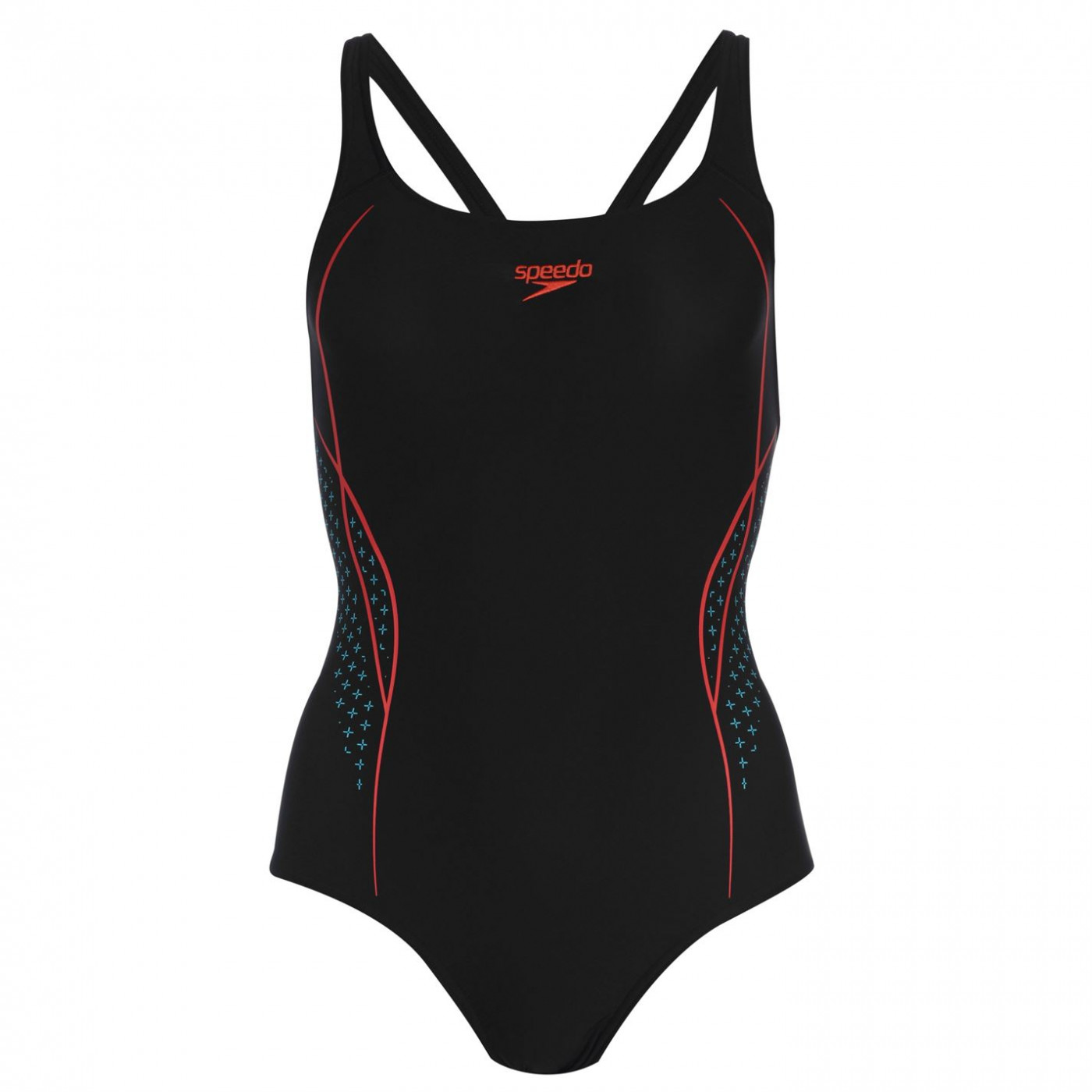 speedo marl racer swimsuit ladies