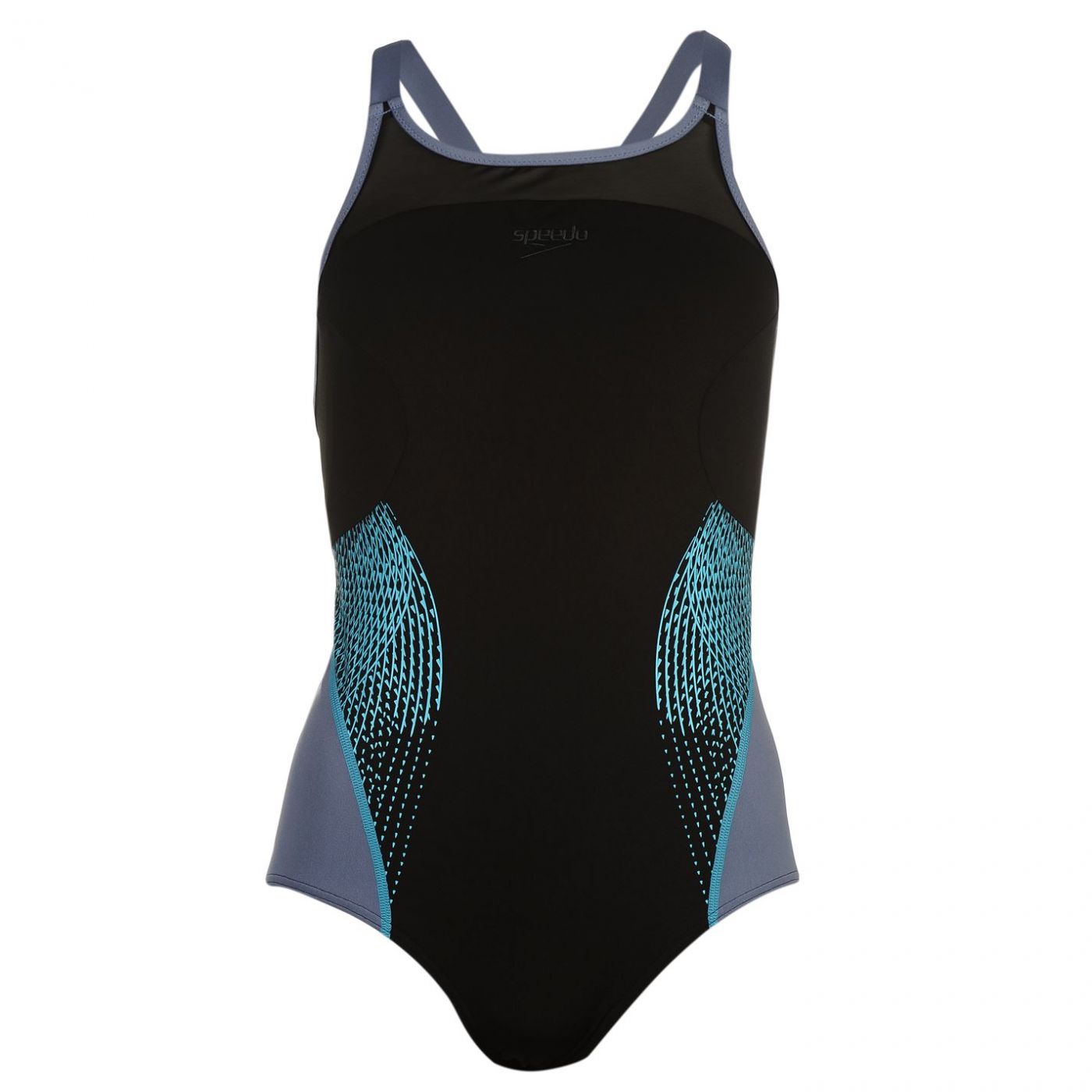 Speedo Fit Splice X Back Swimming Costume Ladies
