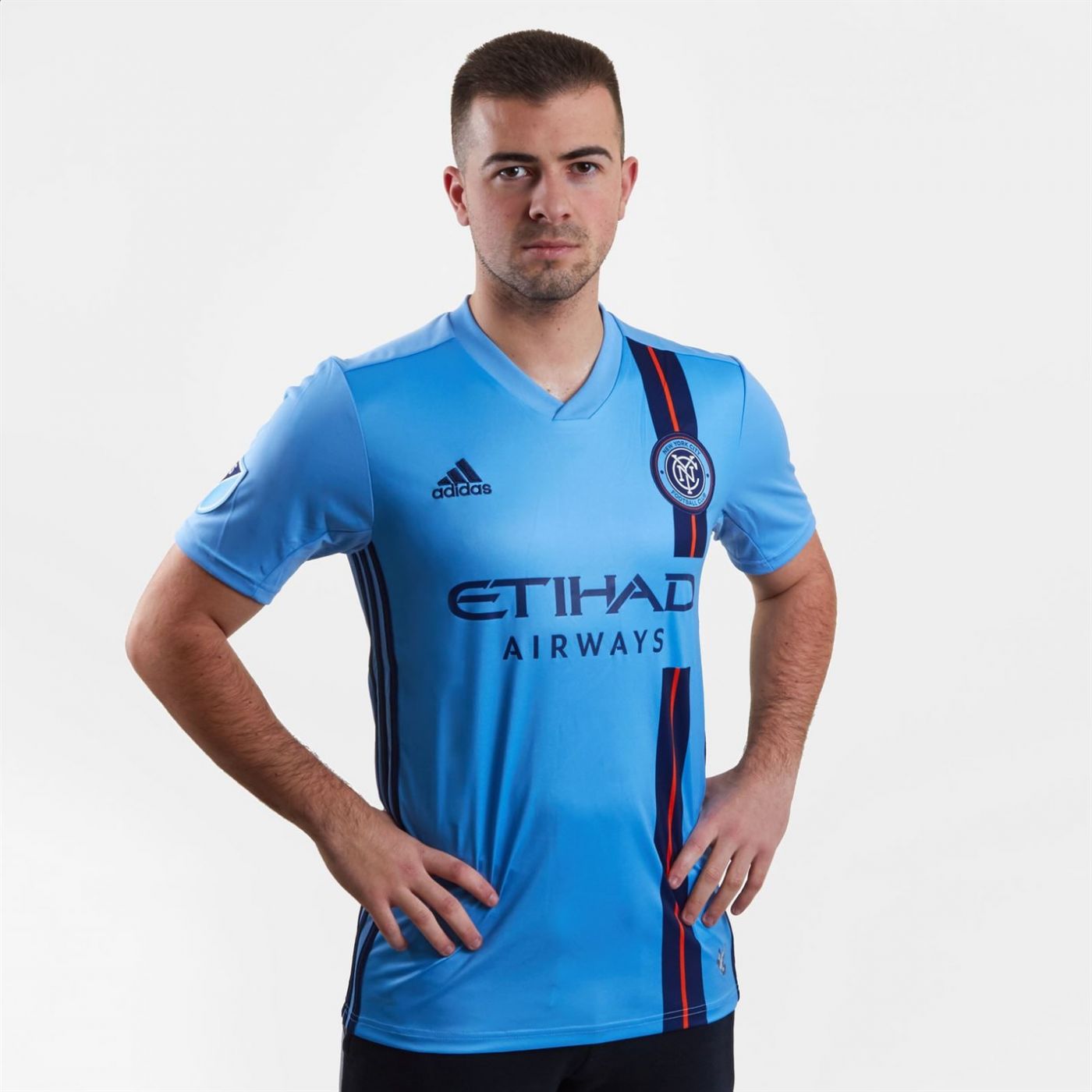 Adidas New York Short Sleeve T Shirt Mens