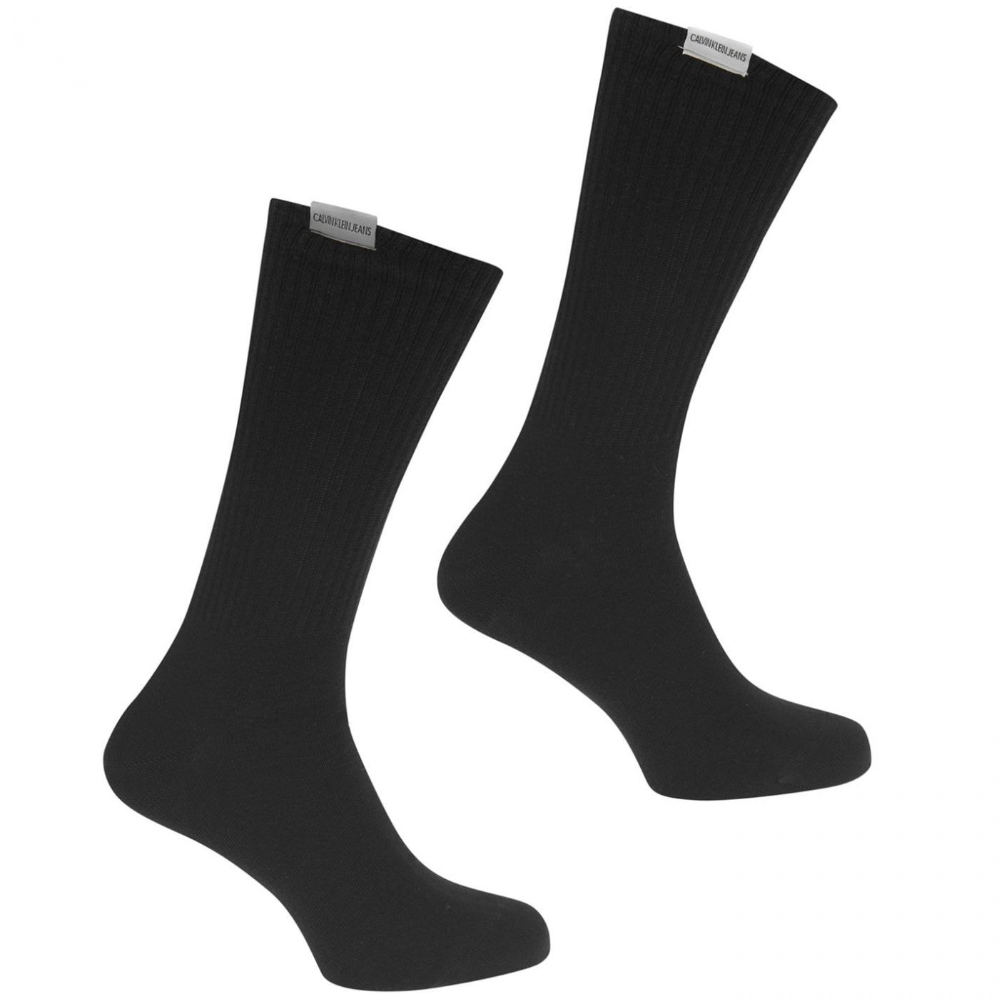 Calvin Klein Jeans 2 Pack Cotton Patch Crew Socks
