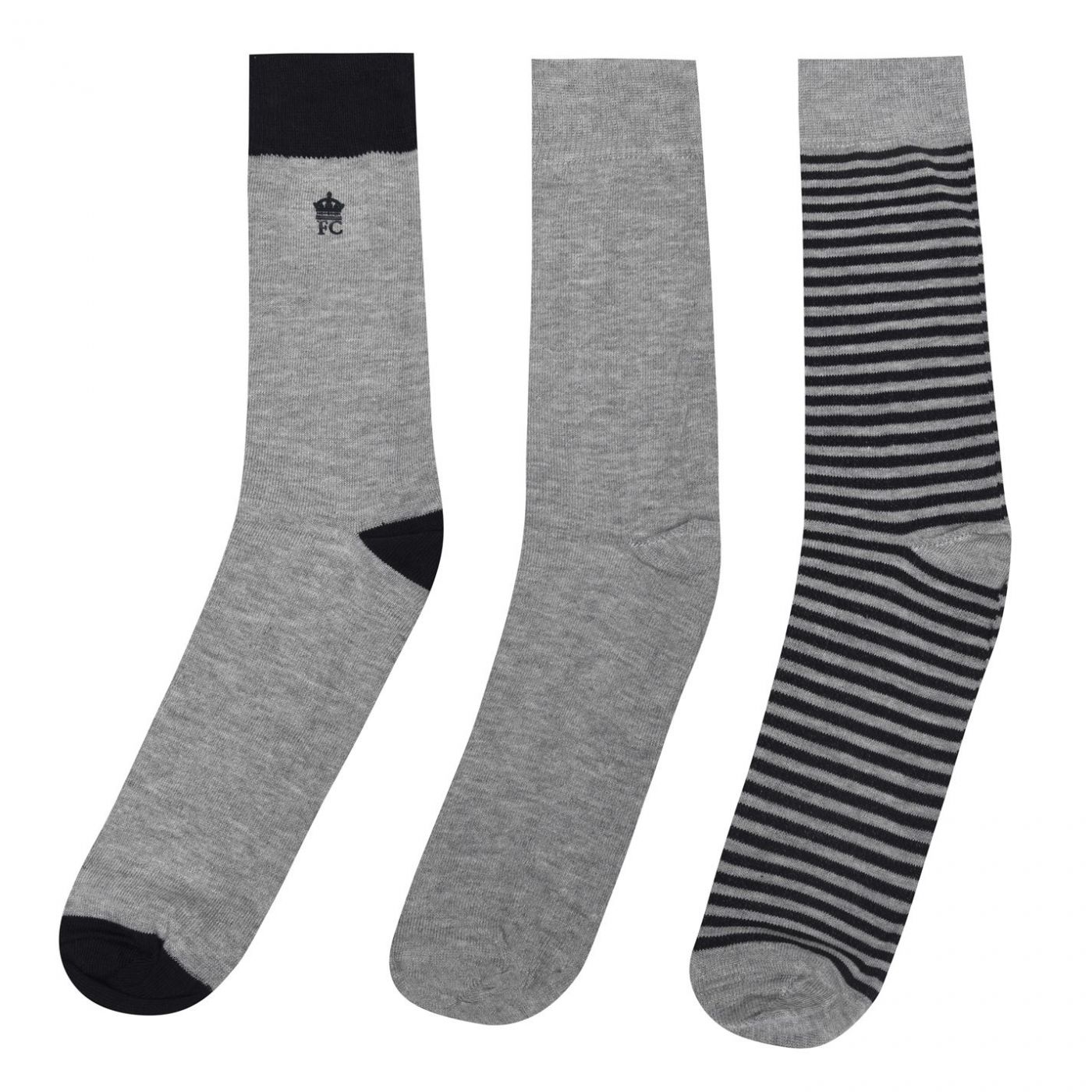 French Connection Stripe Sock Snr00 BX99