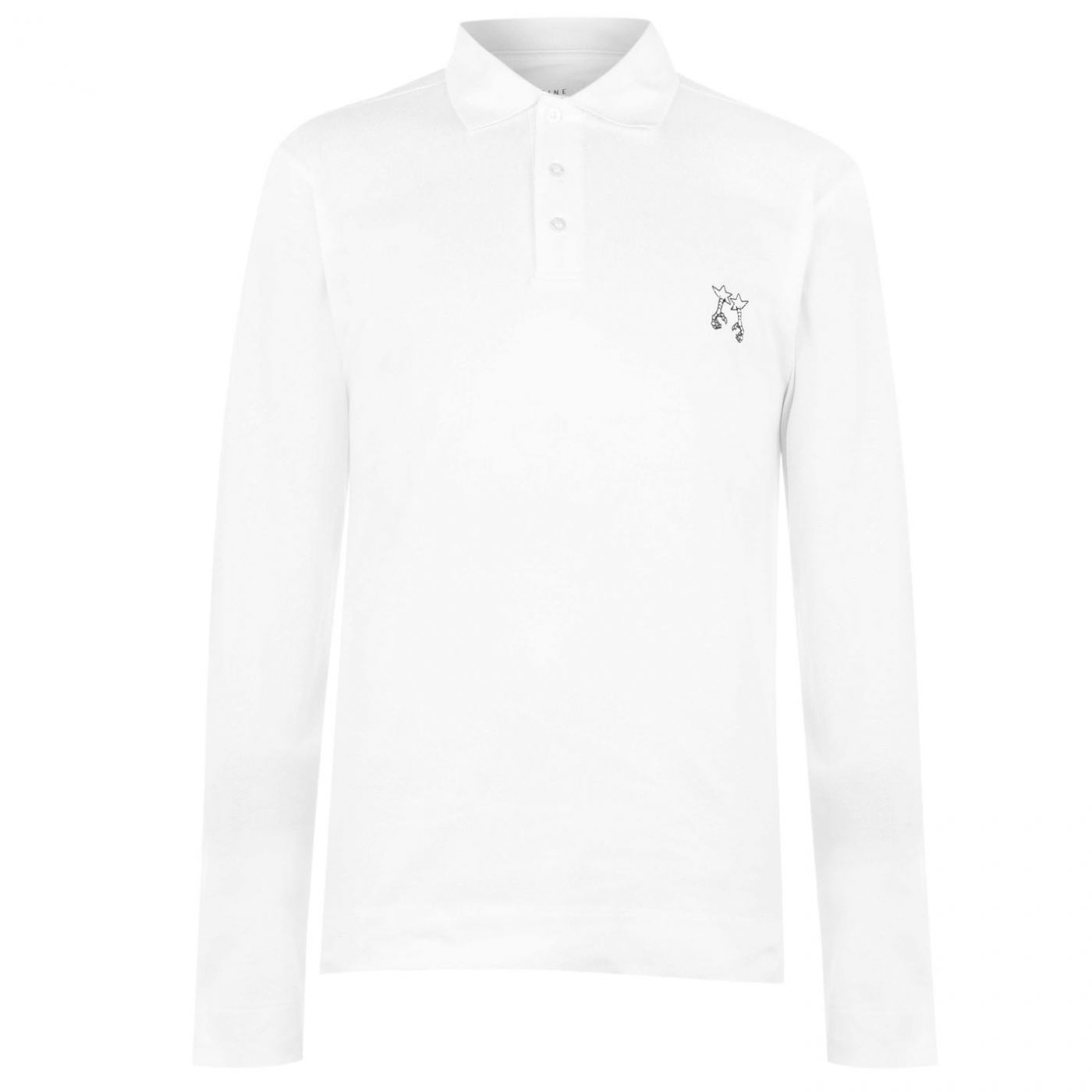 Libertine Libertine Long Sleeve Embroidered Polo Shirt