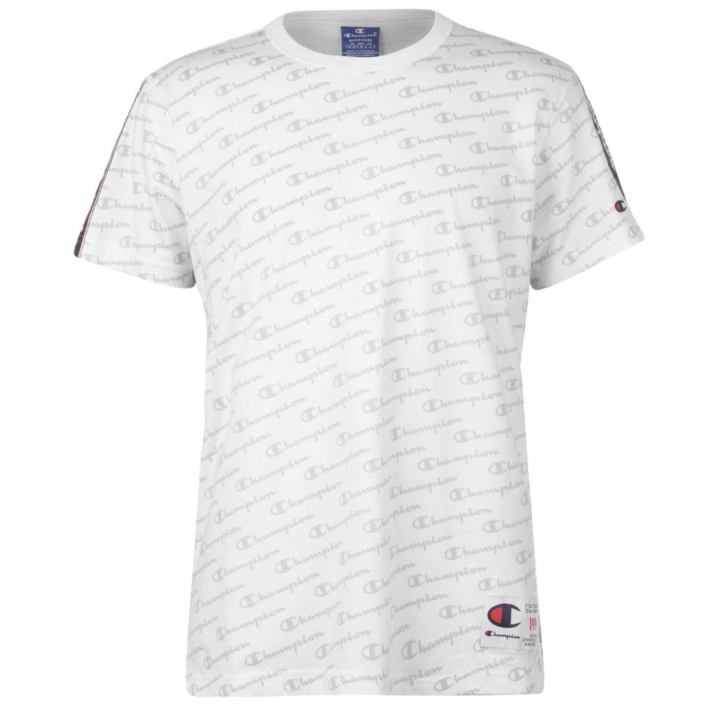 Champion Tape T Shirt Mens