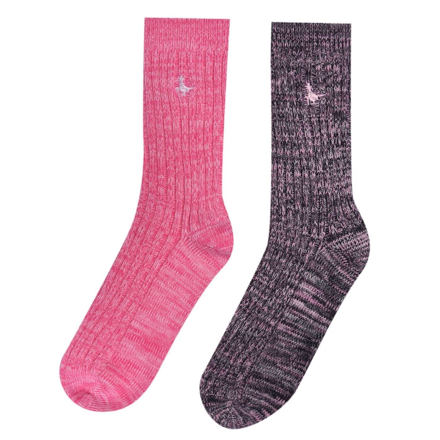 Jack Wills Manton Multi Twist Two Pack Boot Socks
