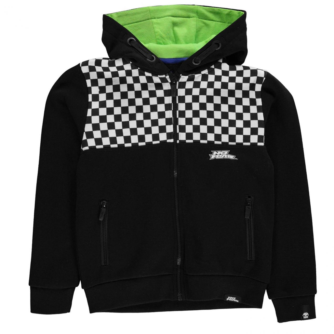 No Fear Zip Through Racer Hoody Junior Boys