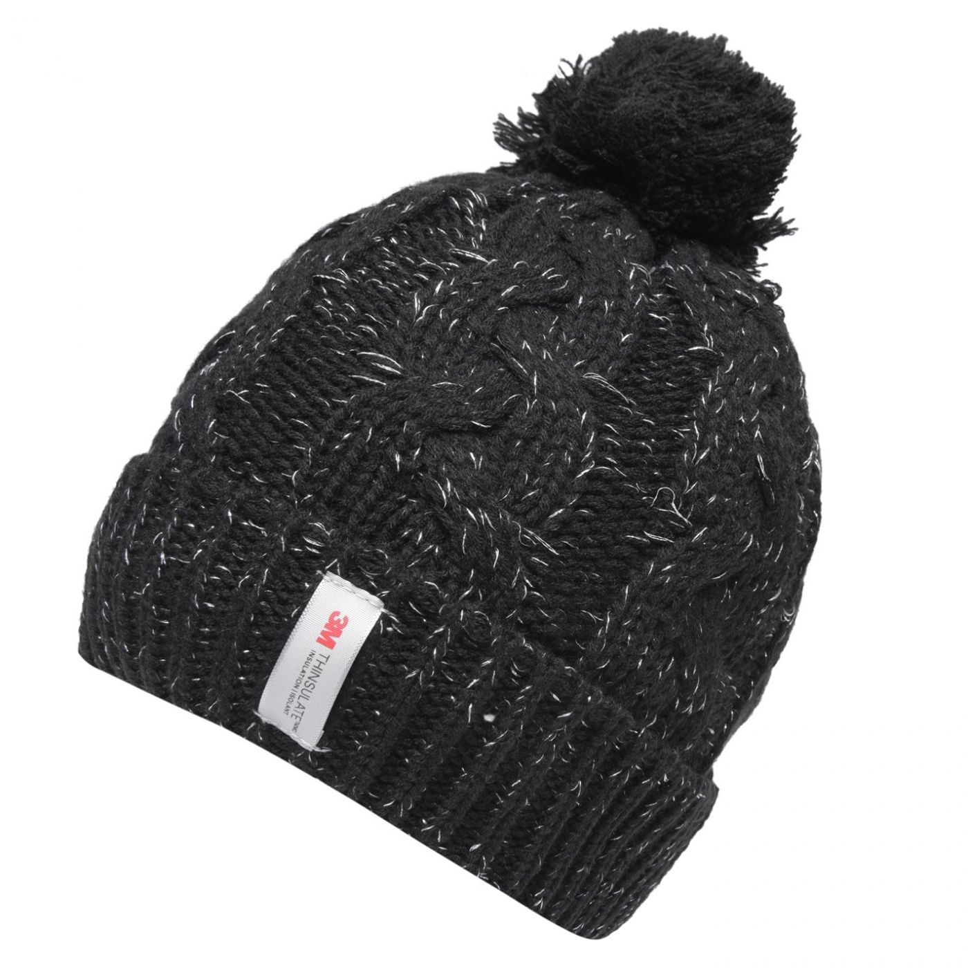Gelert Lurex Pom Pom Hat Ladies