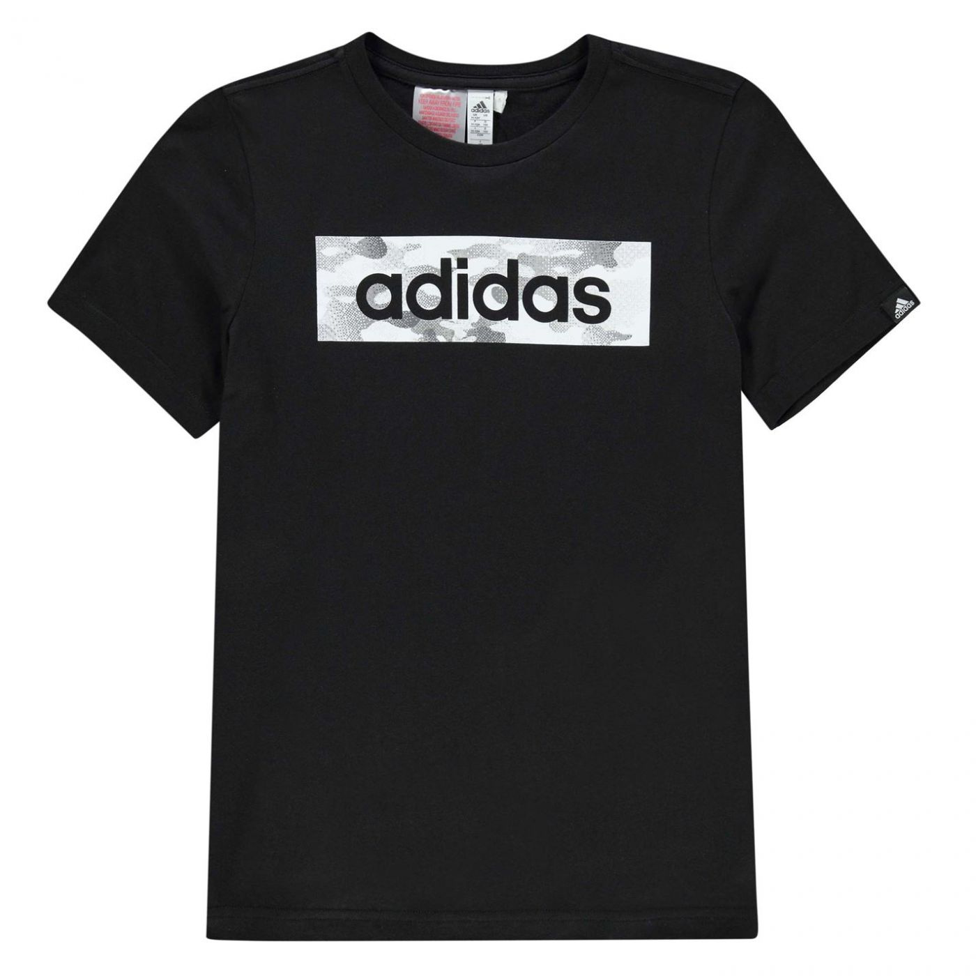 adidas camo linea t shirt junior