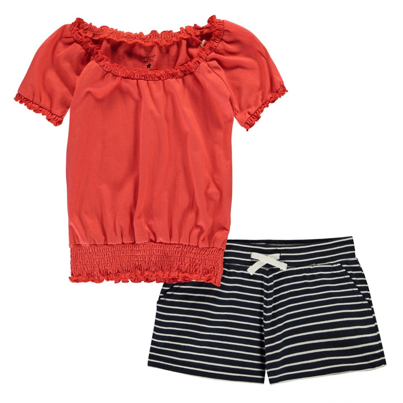 Crafted Junior Girls T-Shirt and Shorts Set