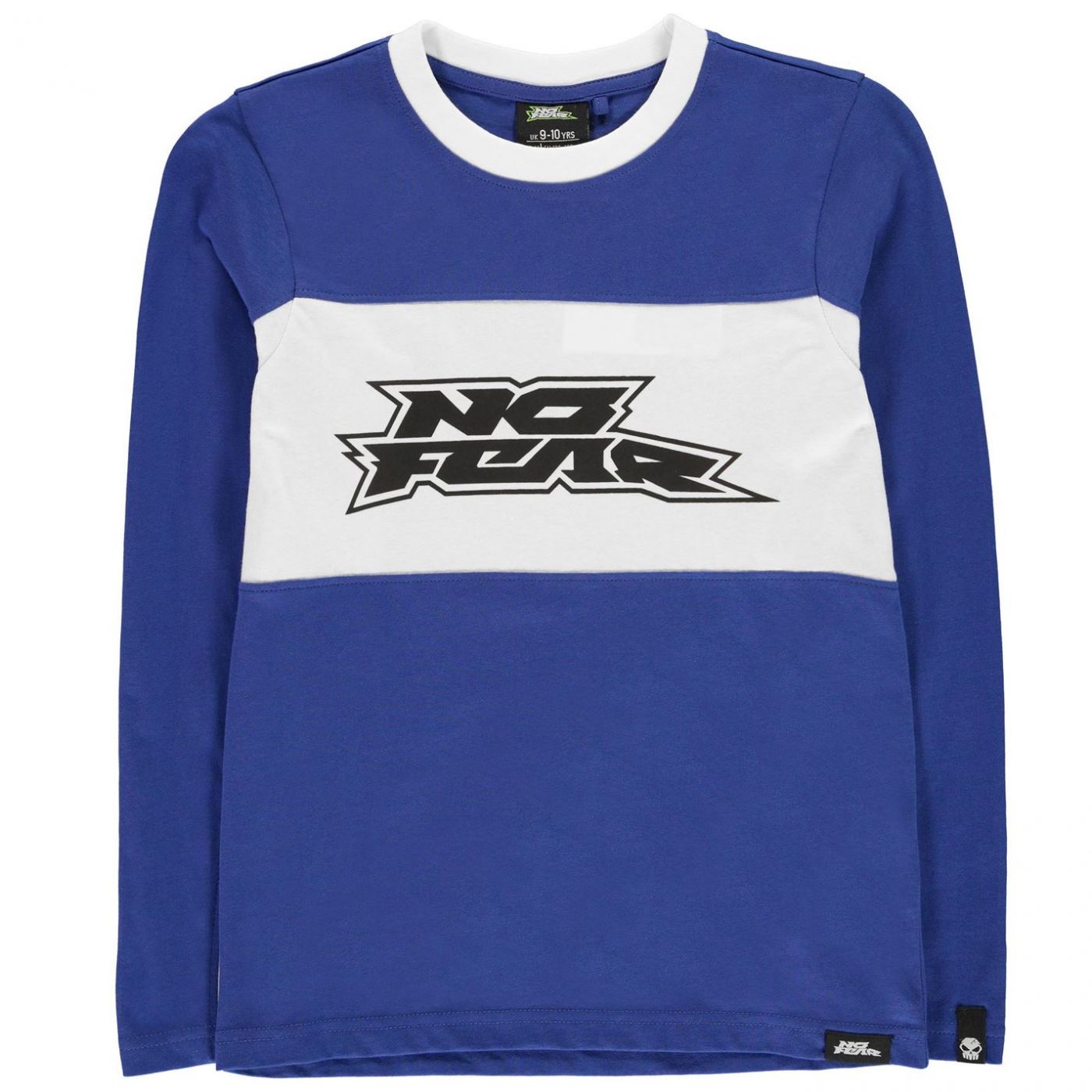 No Fear Long Sleeve Cut and Sew T Shirt Junior Boys