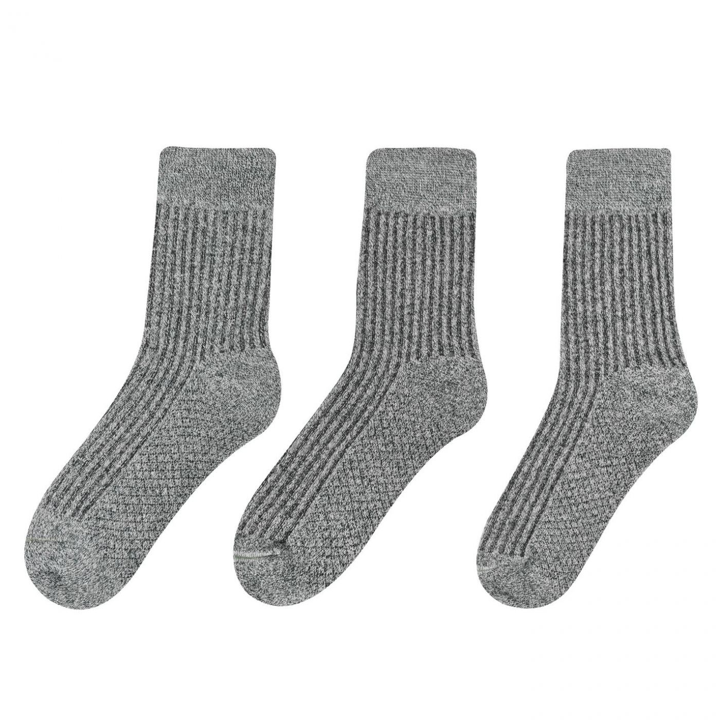 Lee Cooper 3 Pack Rib Crew Socks Mens