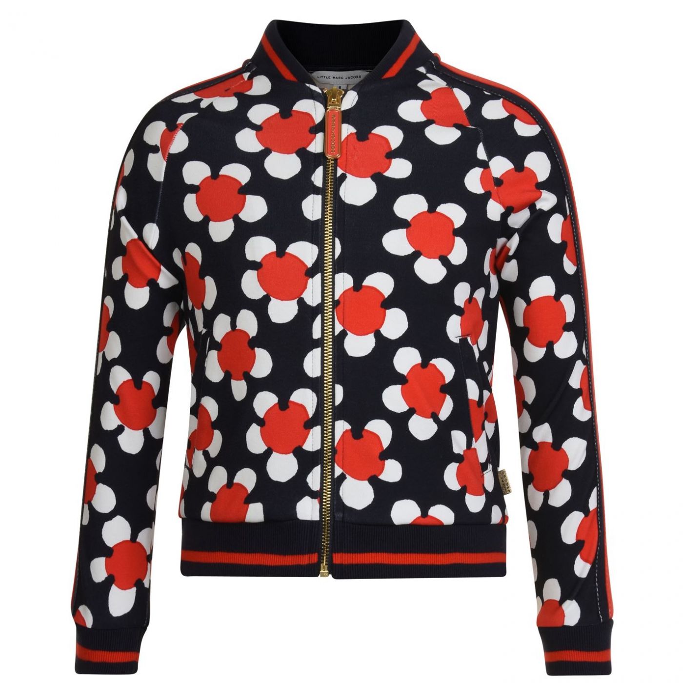 MARC JACOBS Children Girls Floral Zip Sweatshirt