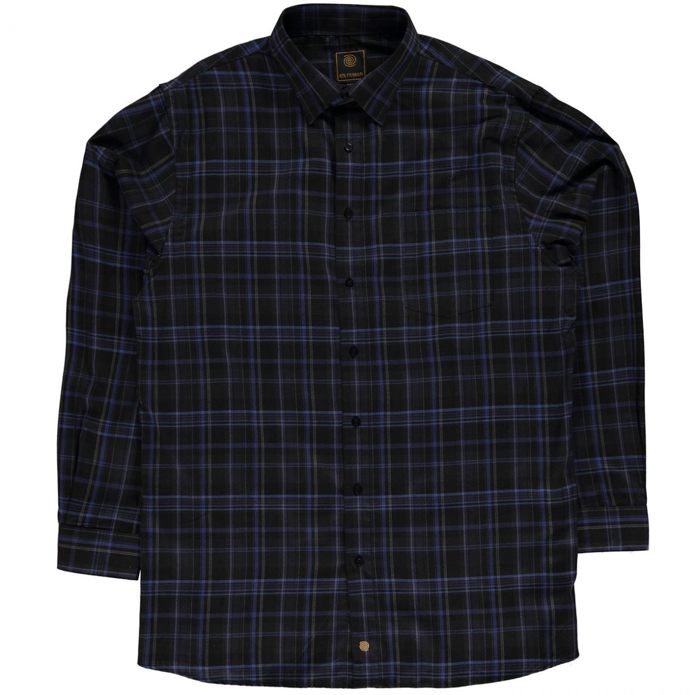 Fusion Plaid Casual Shirt Mens