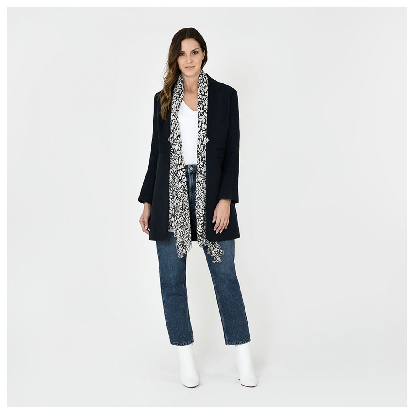 Firetrap Blackseal Printed Lightweight Scarf