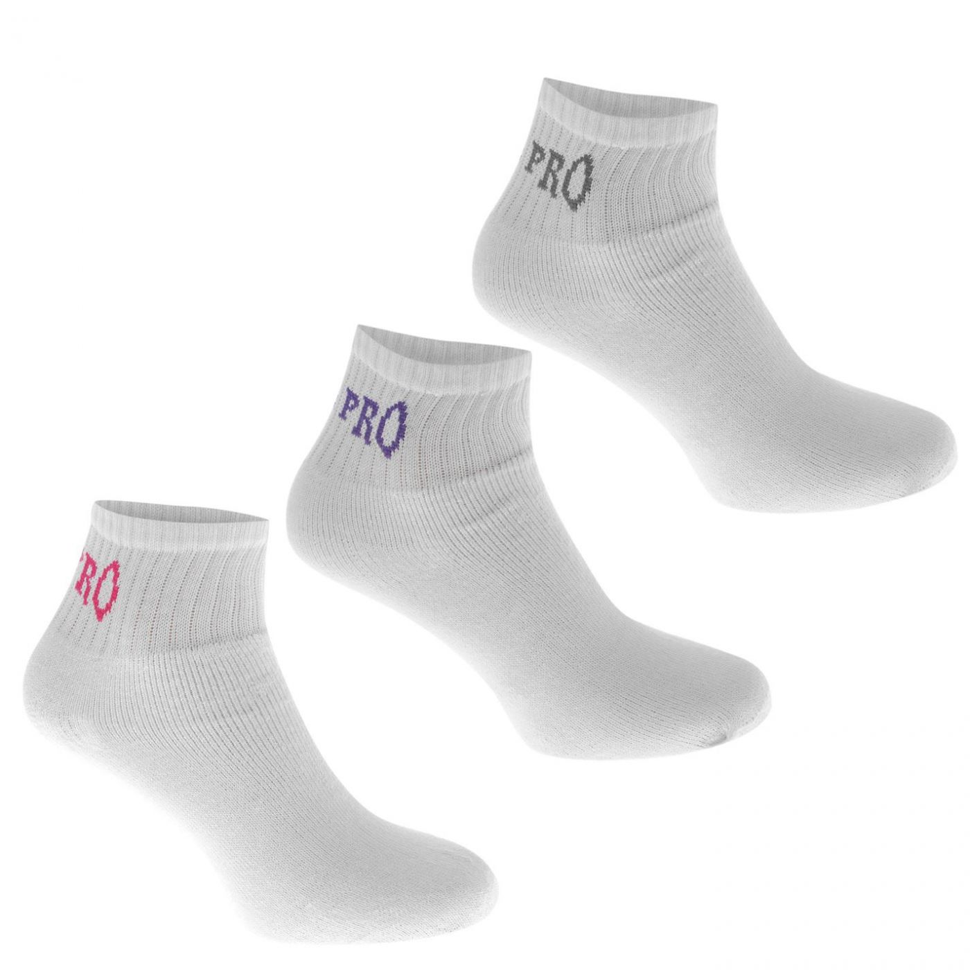 USA Pro Quarter Socks 3 Pack