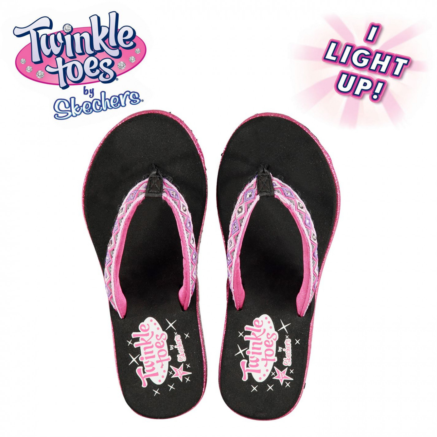 skechers twinkle toes flip flops