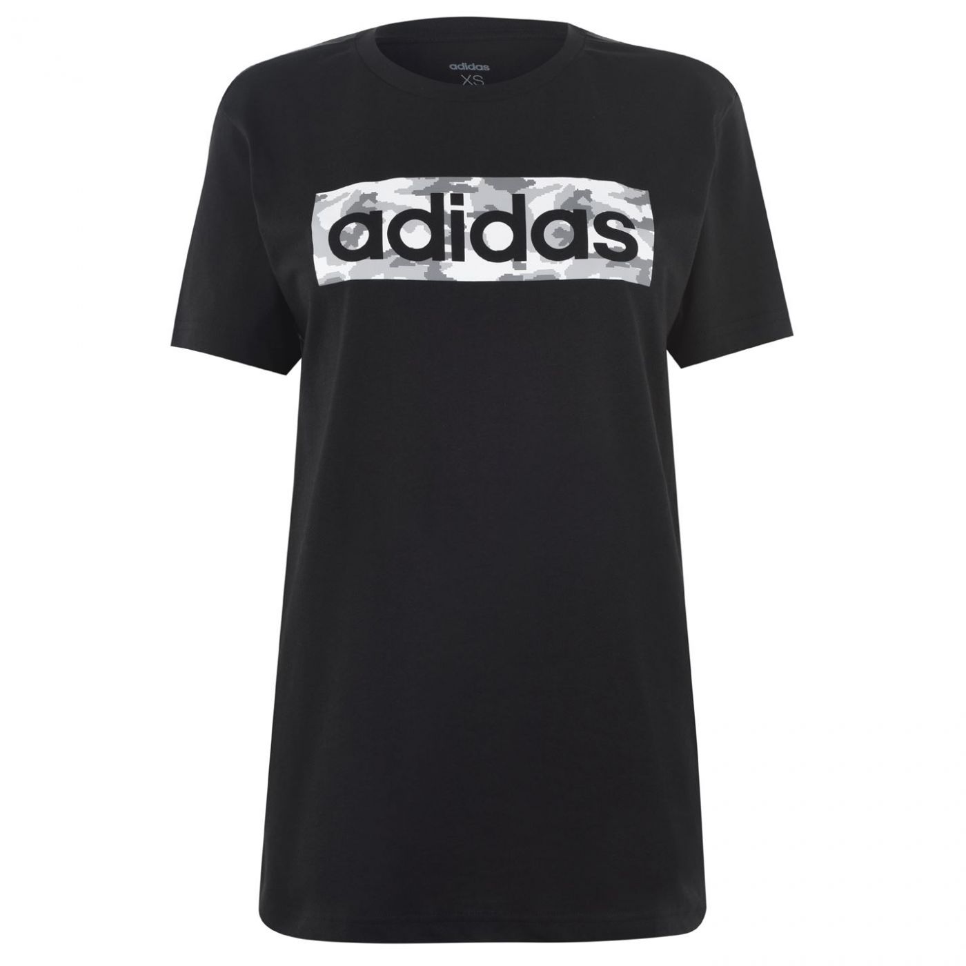 Adidas Camo Logo T Shirt Ladies