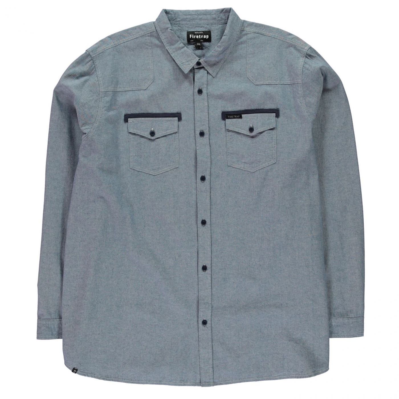 Firetrap Italica Long Sleeve Shirt Mens