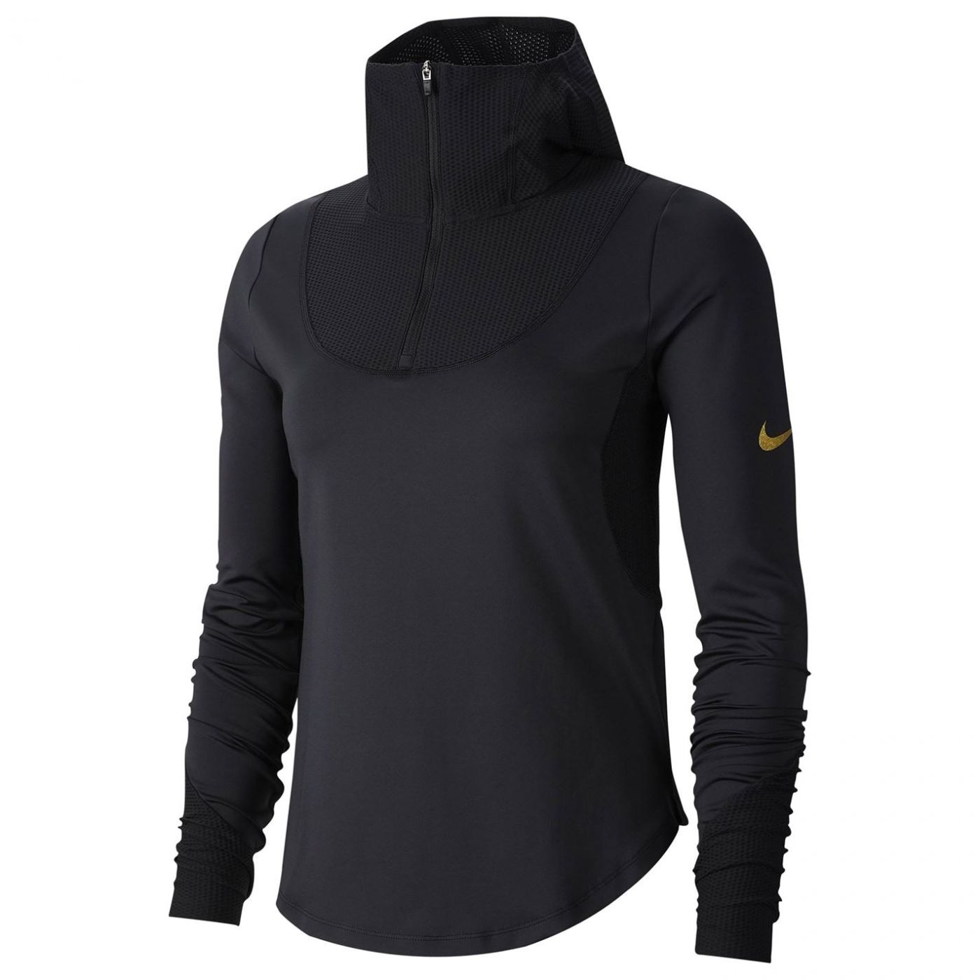 Nike Glam Long Sleeve Zip Top Ladies