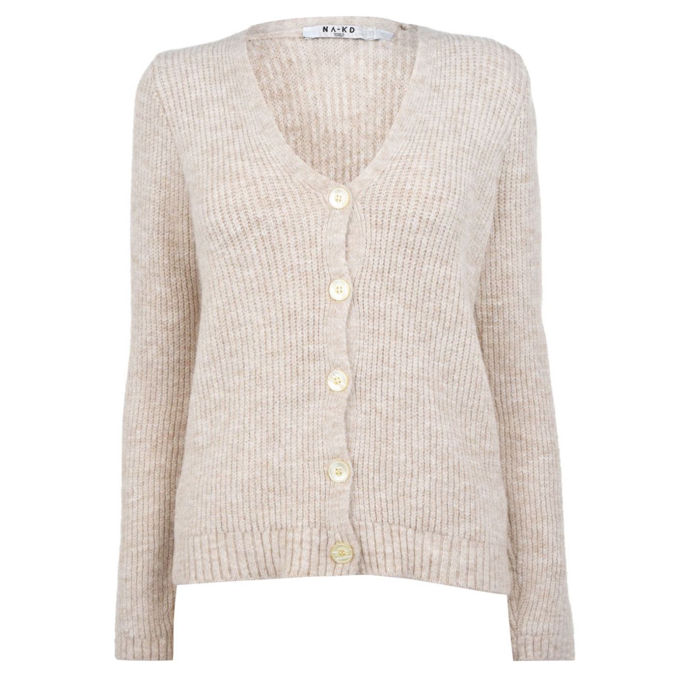 NA-KD Knitted Hairy Cardigan