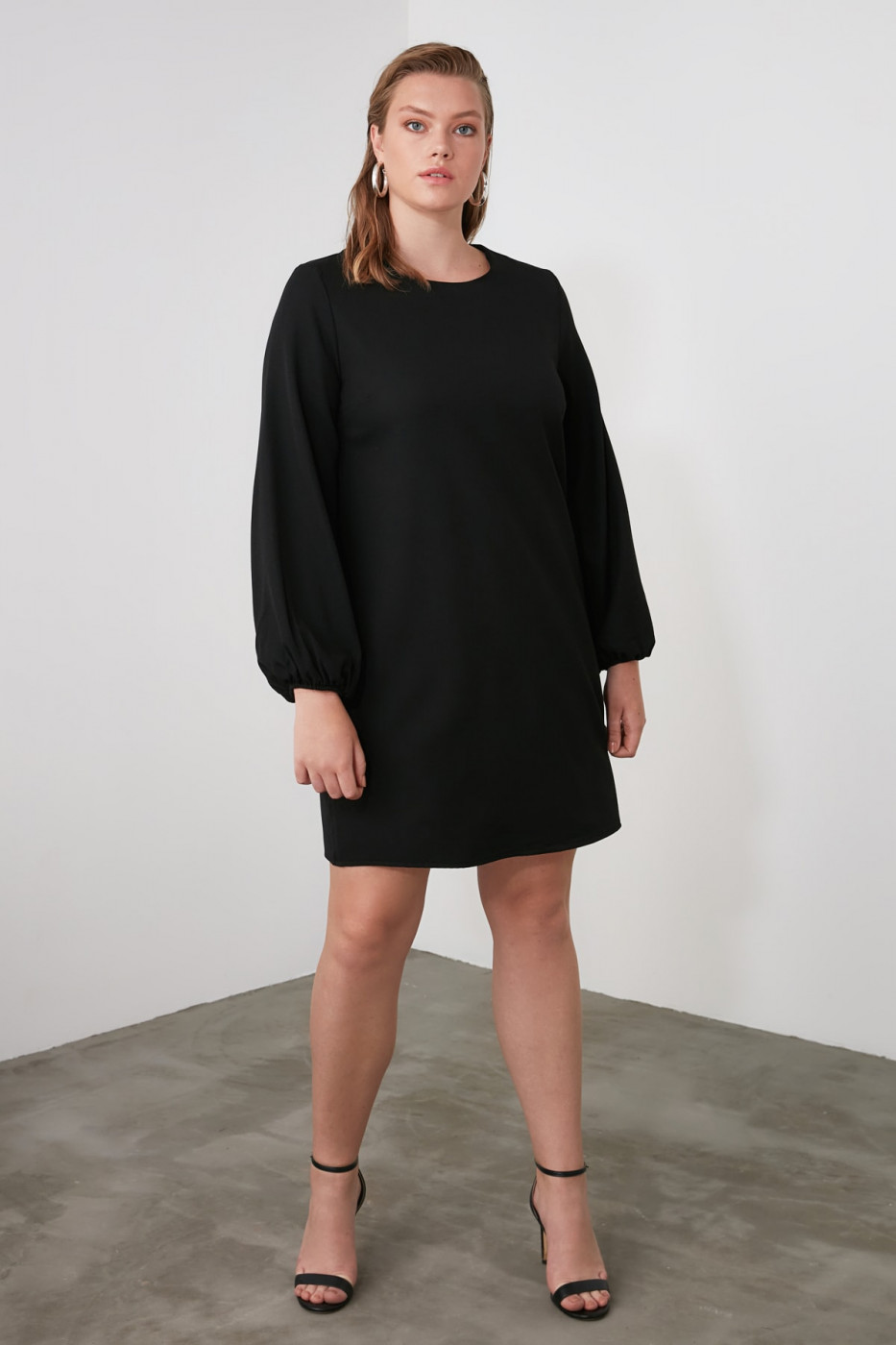 Trendyol Black Balloon Sleeve Dress