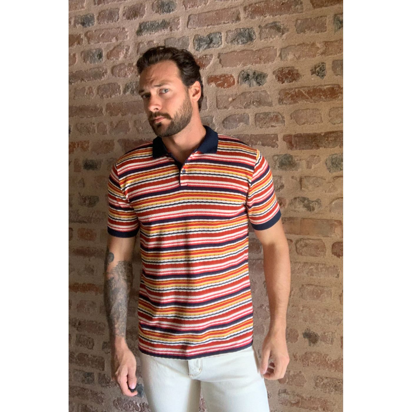 Trendyol MultiColored Men's Polo Collar T-shirt