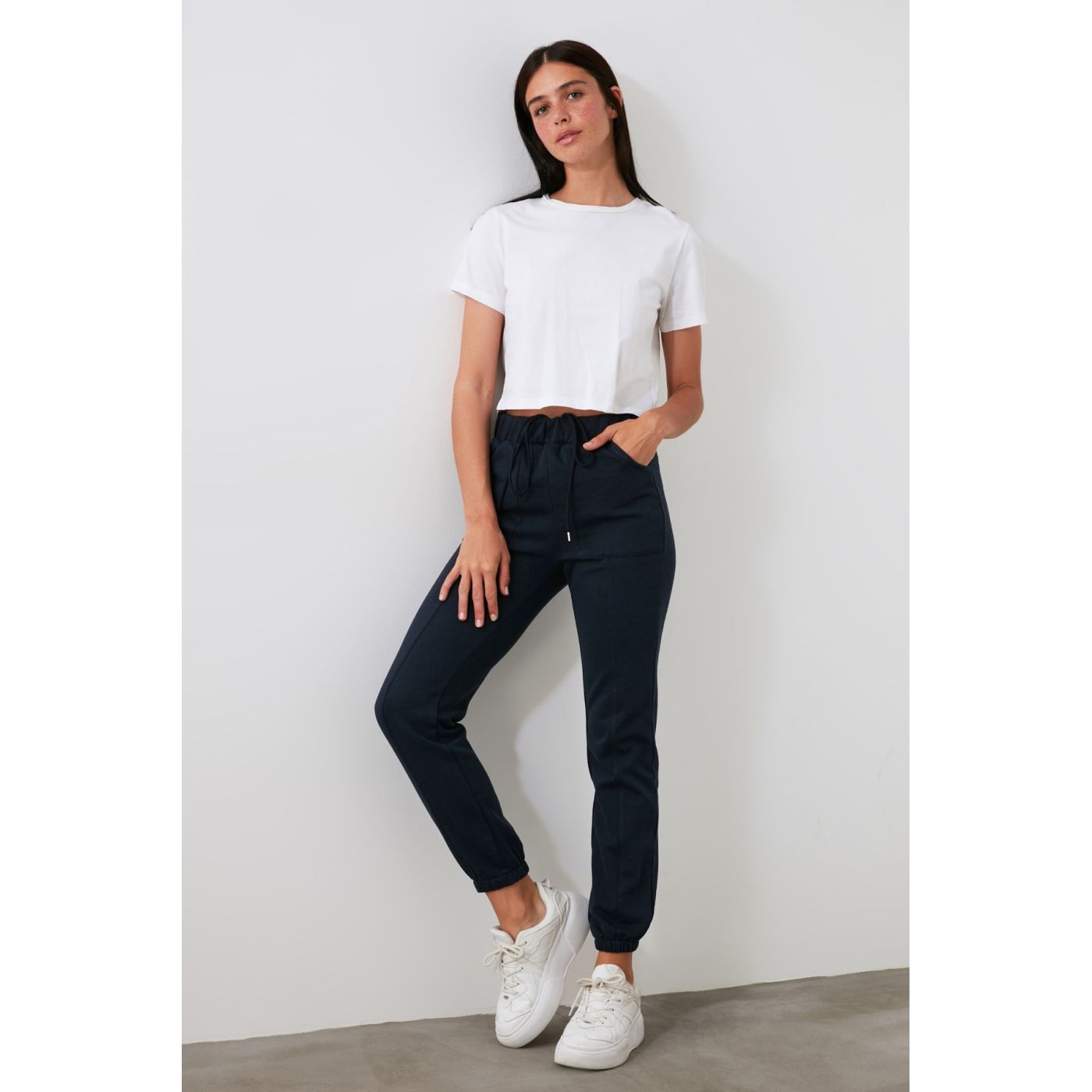 Trendyol Navy Basic Knitted Tracksuit bottom