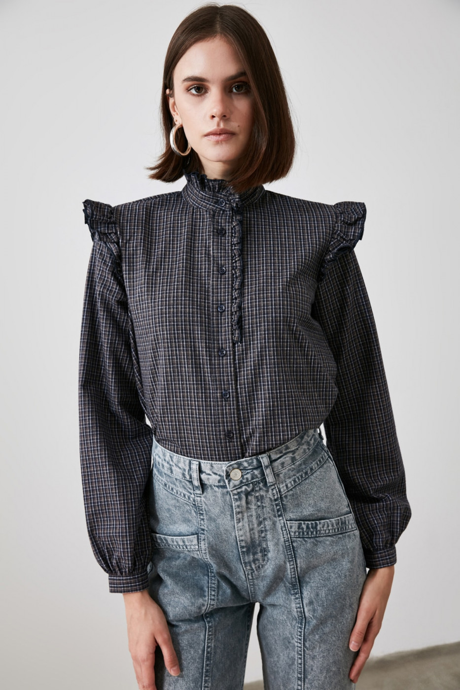 Trendyol Multicolored Shoulder Detailing Shirt