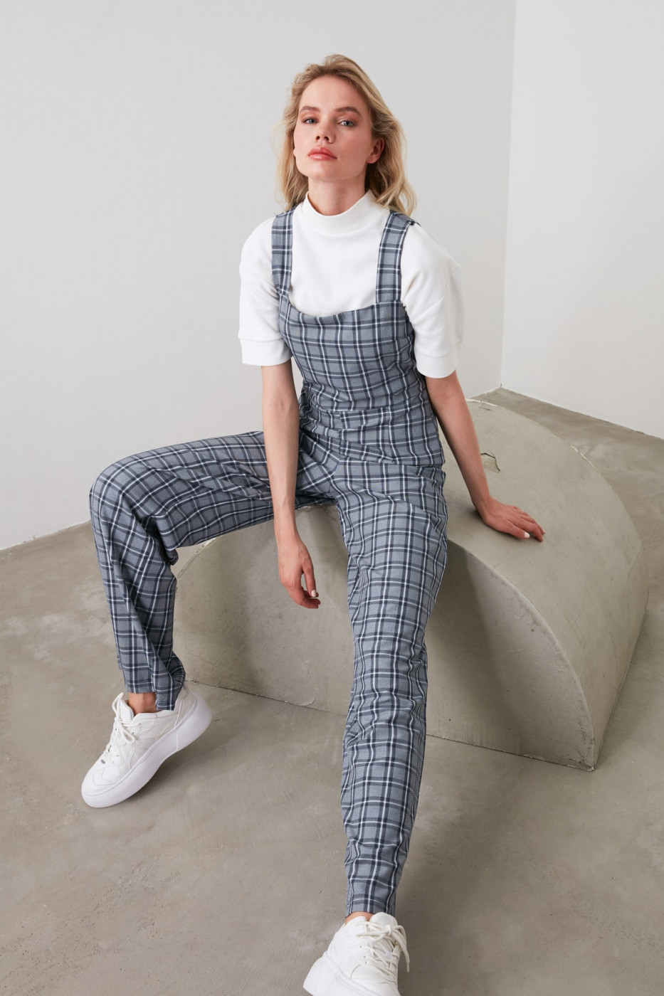 Trendyol Multicolor Plaid Jumpsuit