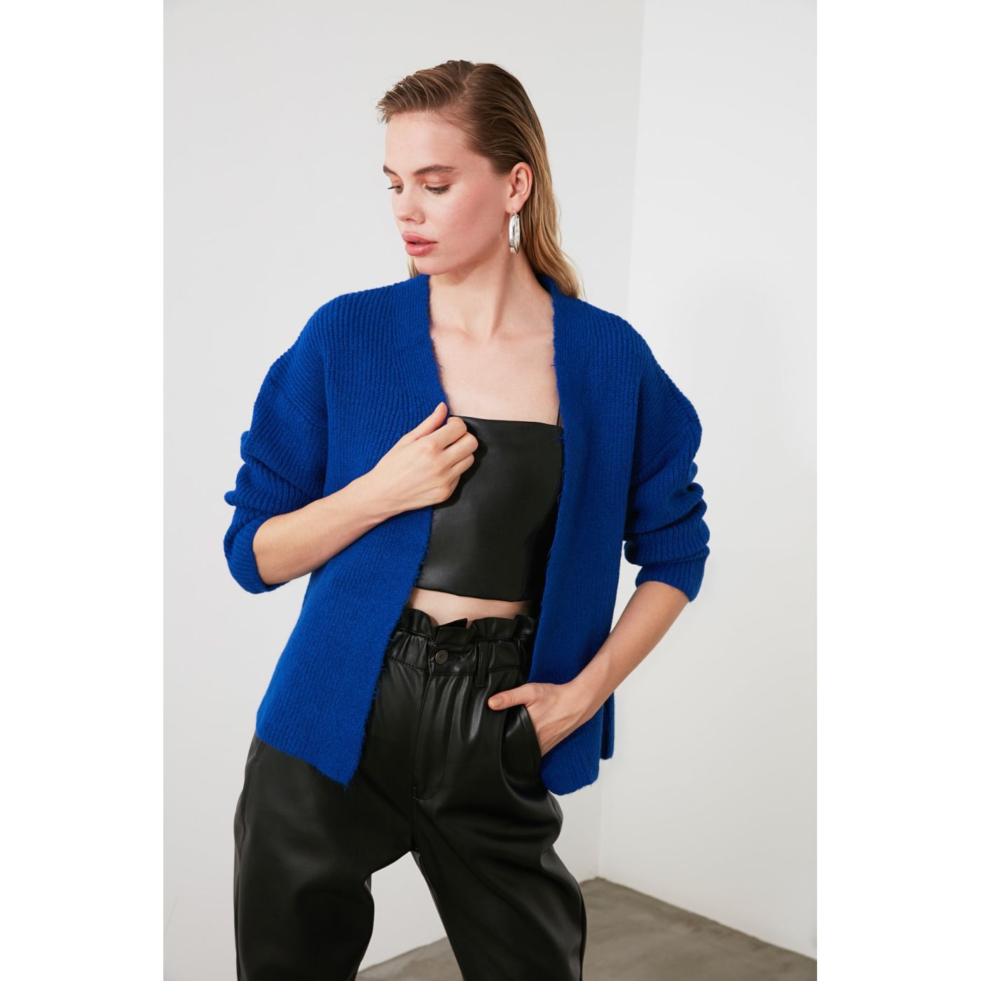 Trendyol Saks Knit Cardigan