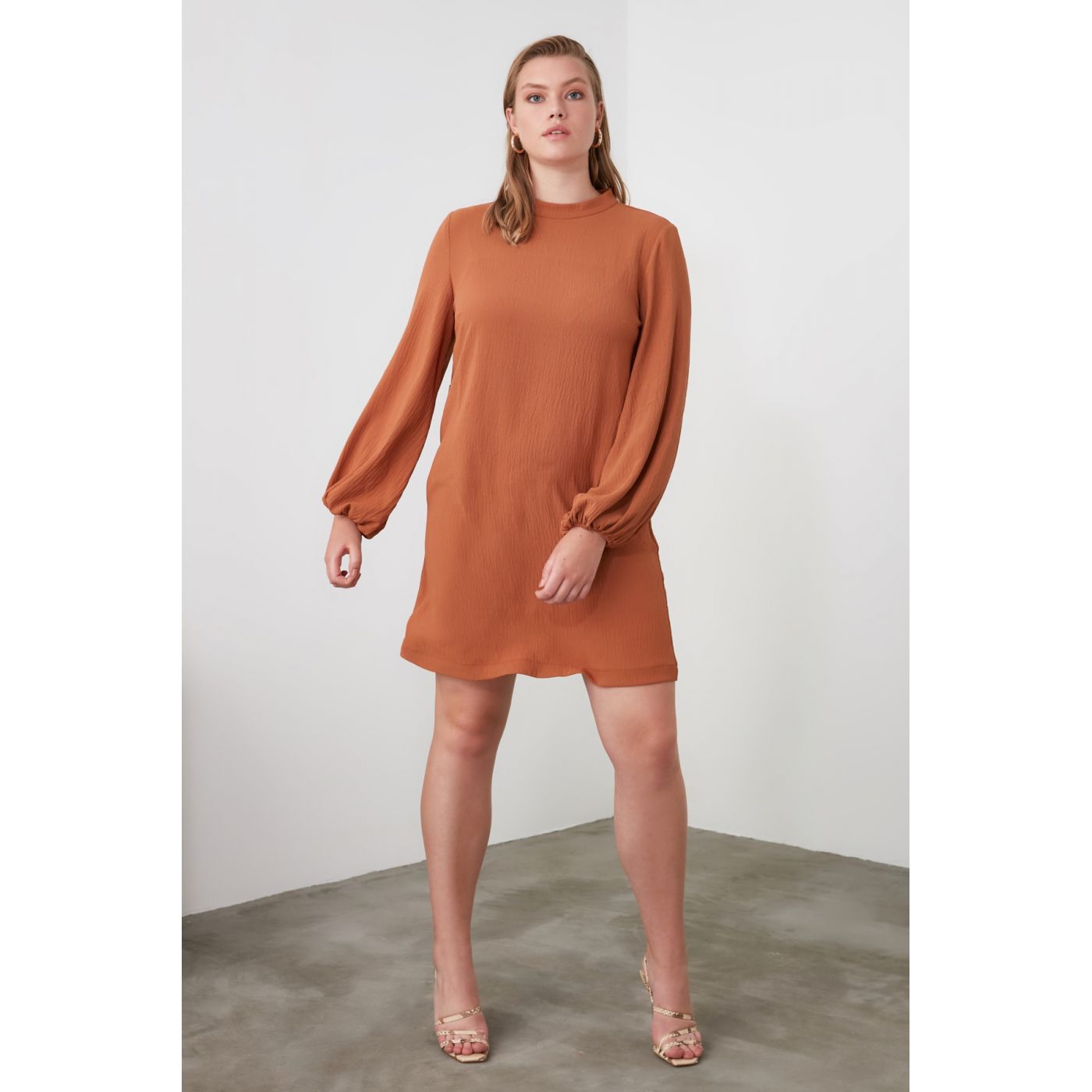 Trendyol Camel Basic Dress