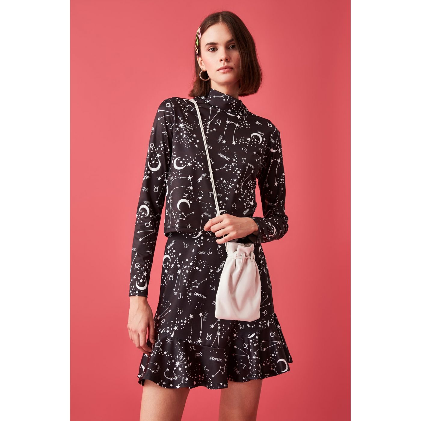 Trendyol Black Scuba Knitted Skirt