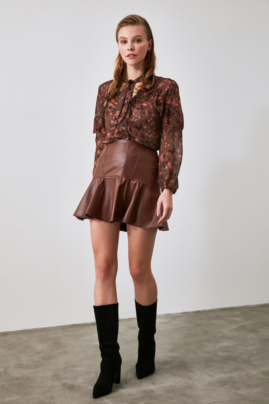 Naiste seelik Trendyol Leather