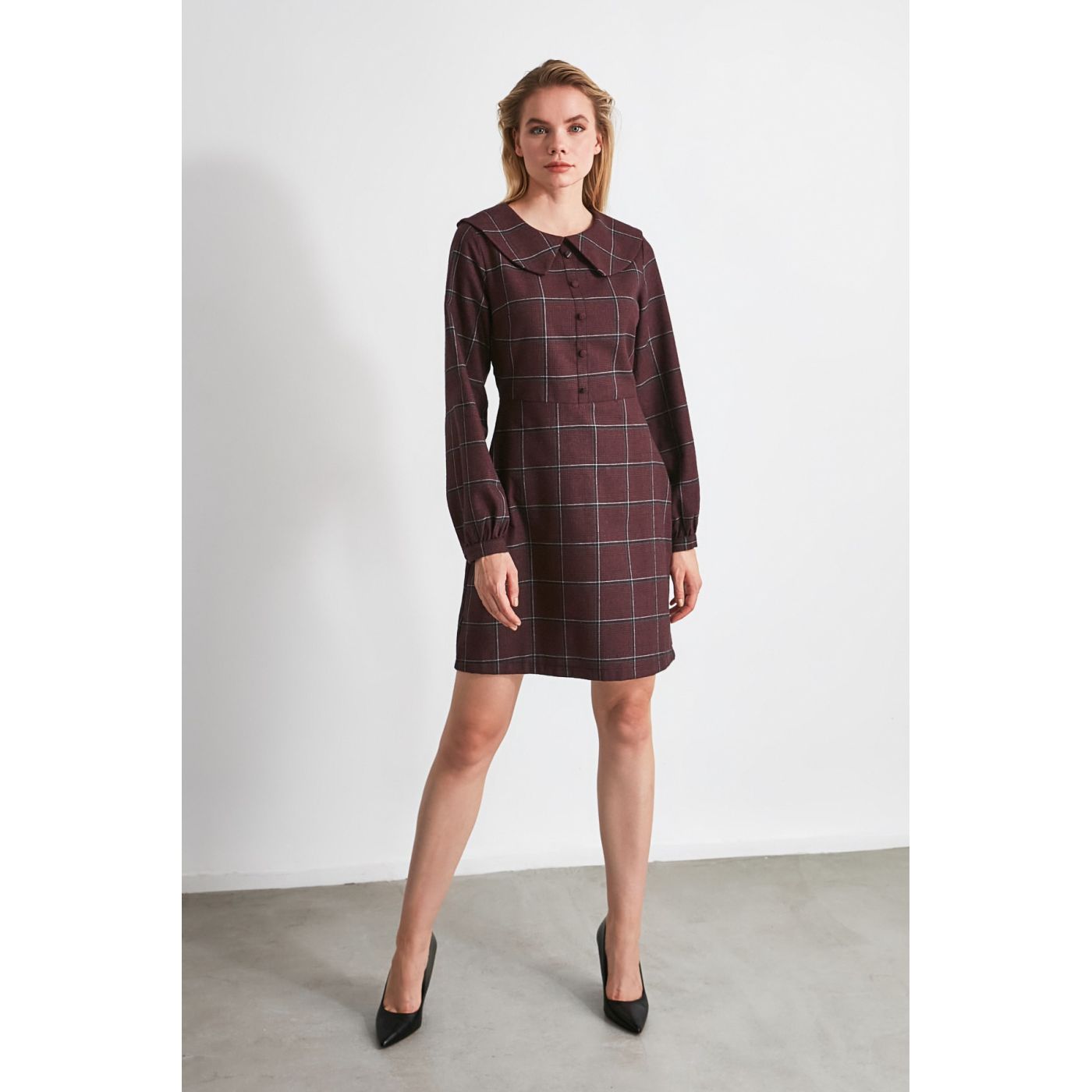 Trendyol Pink Collar Detailed Dress