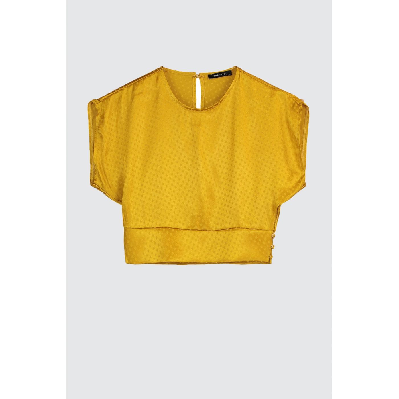Trendyol Mustard Pudding Detailed Blouse