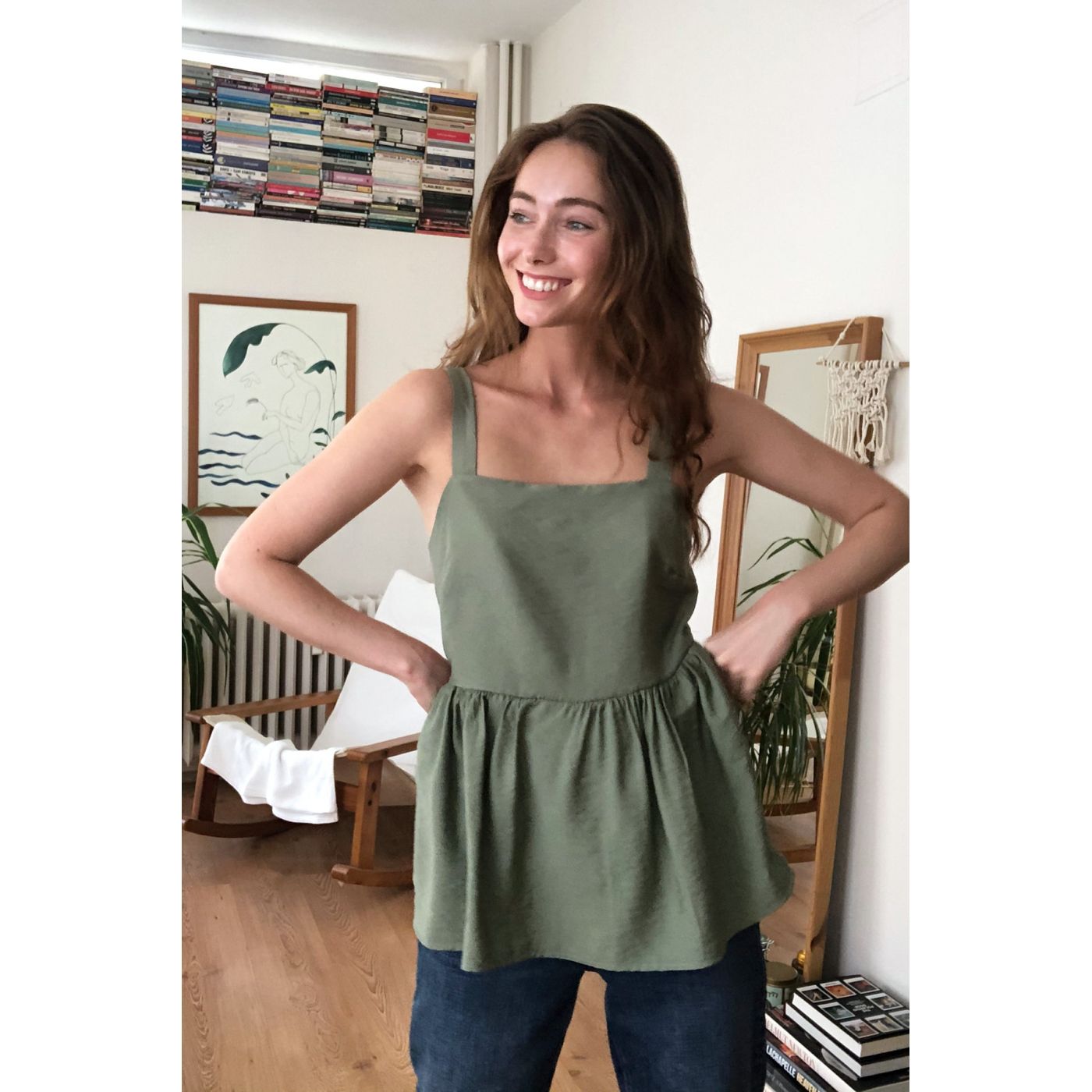 Trendyol Green Ruffle Detailed Blouse