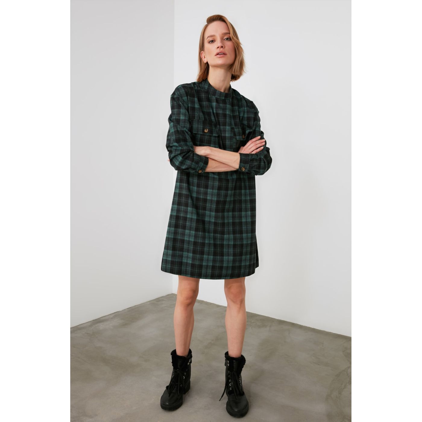 Trendyol Khai Pocket Detailed Dress