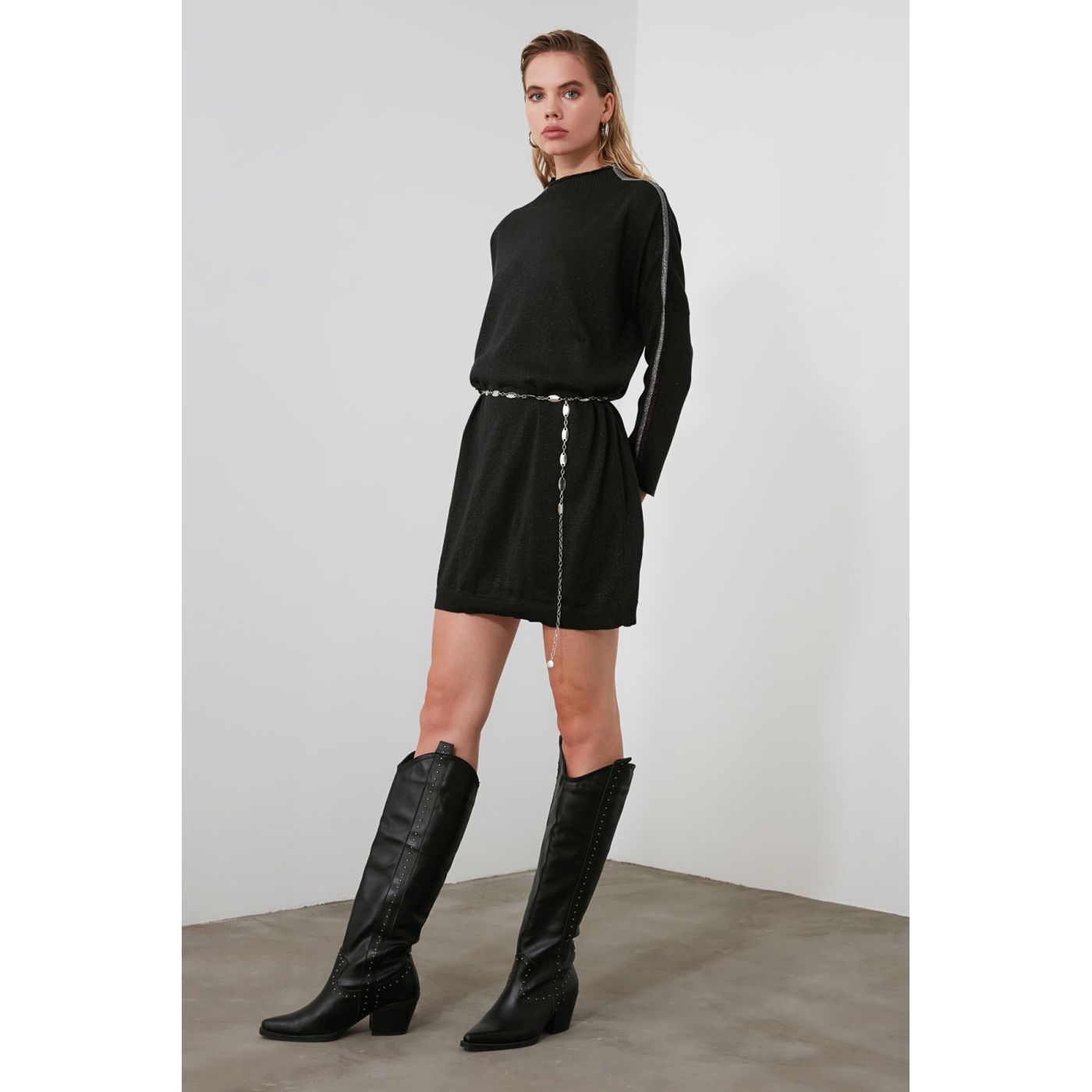 Trendyol Black Lurexk Dress