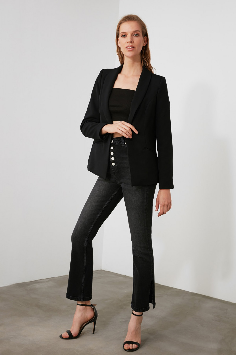 Trendyol Black Pocket Jacket