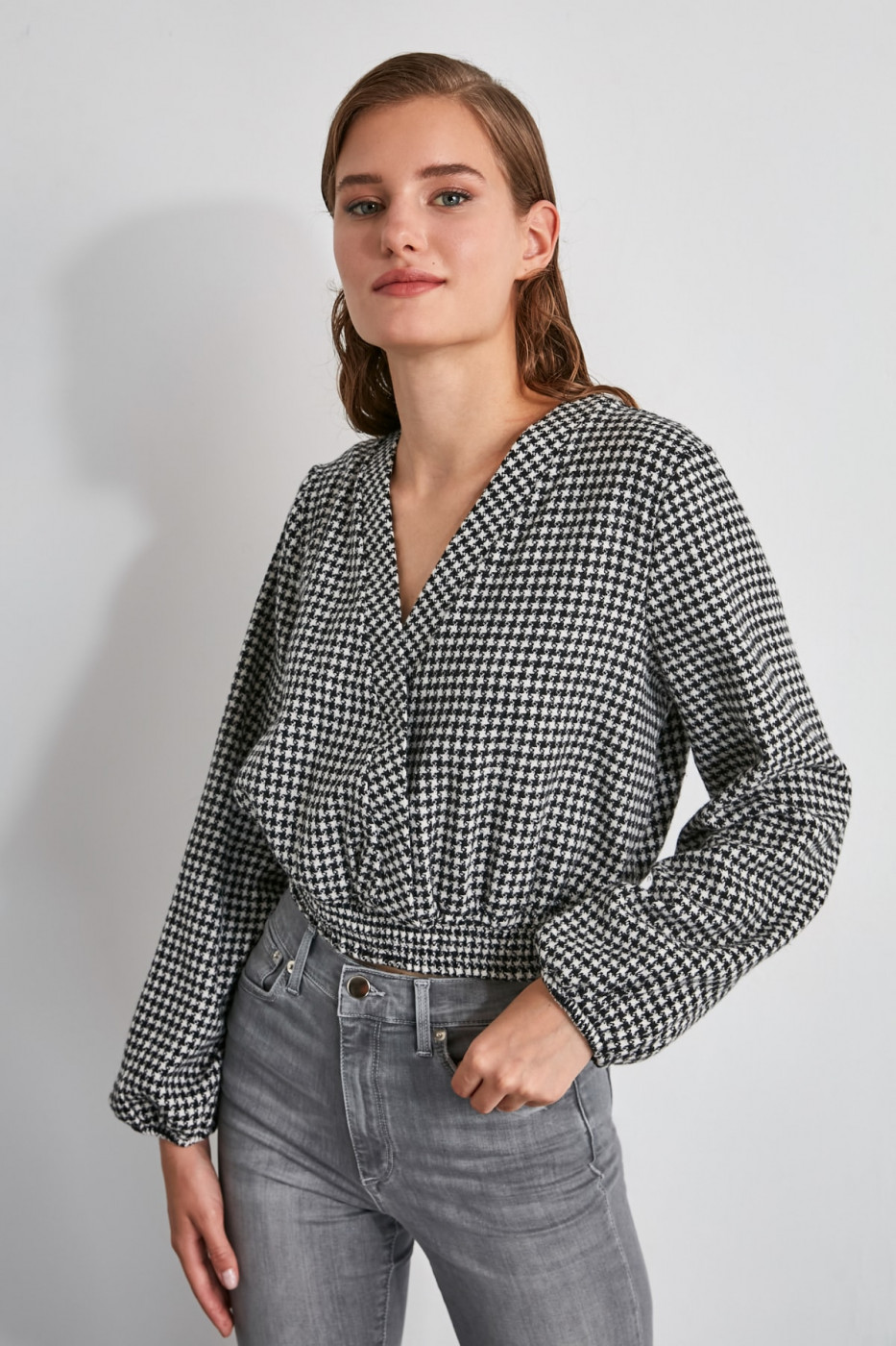 Trendyol Multi-Color Plaid Blouse