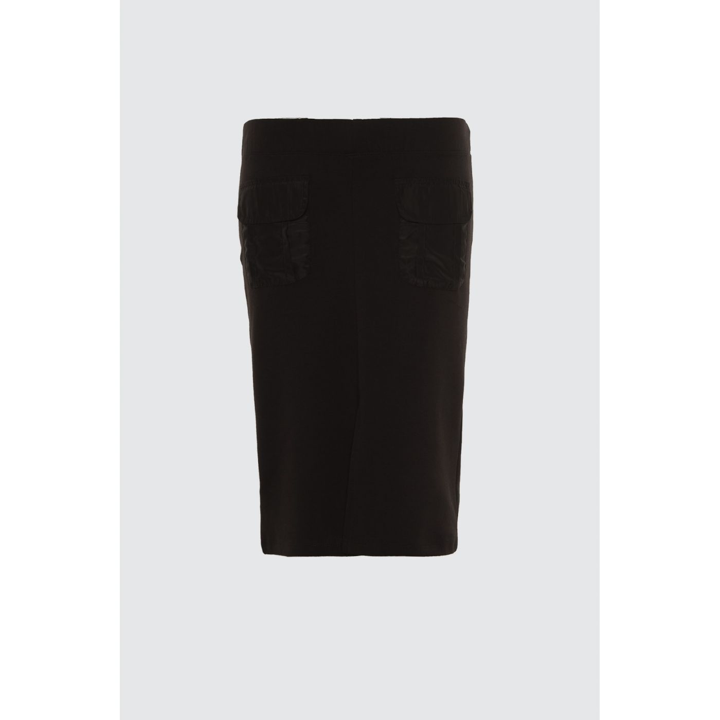 Trendyol Black Front Pocket Detailed Knitted Skirt