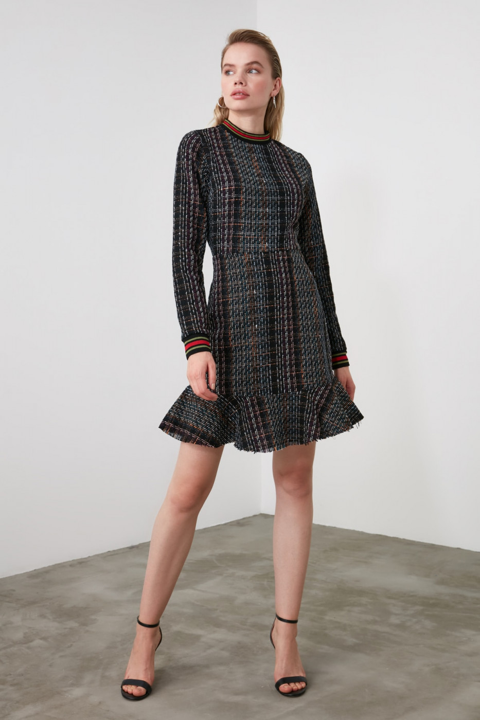 Trendyol MultiColored Tweed Dress
