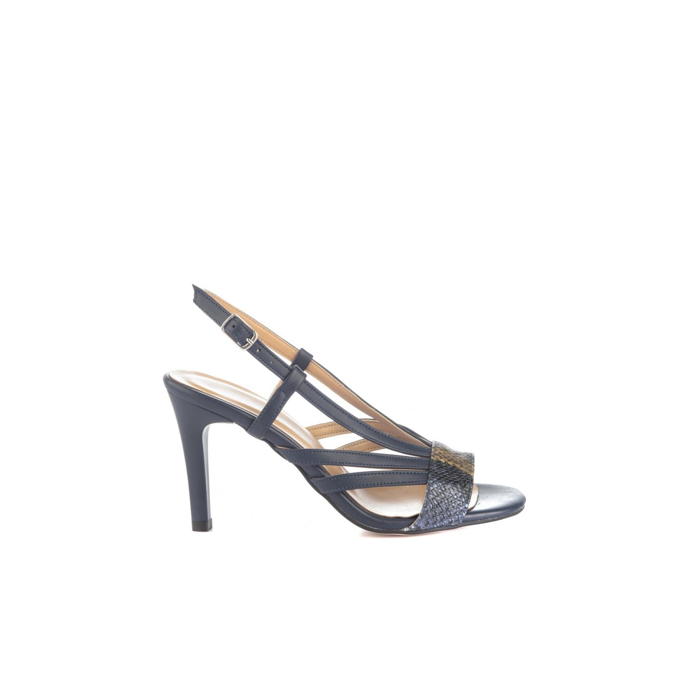 Trendyol Navy Snake Detailed Women's Classic Heels