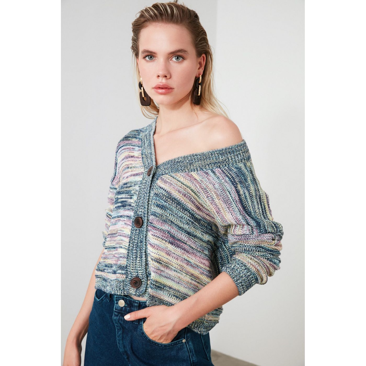 Naiste kardigan Trendyol Multicolored