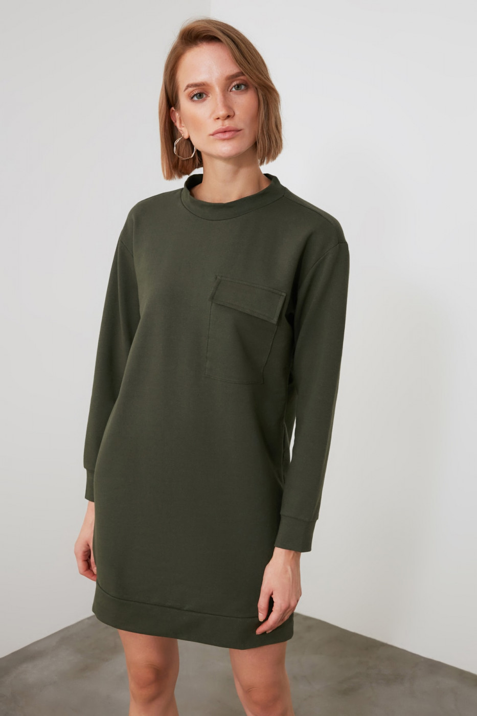 Trendyol Khai Pocket Detailed Knitted Dress